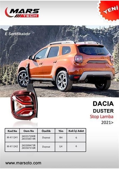 Dacıa Duster Stop Lambası Duysuz 2021 Model Sol