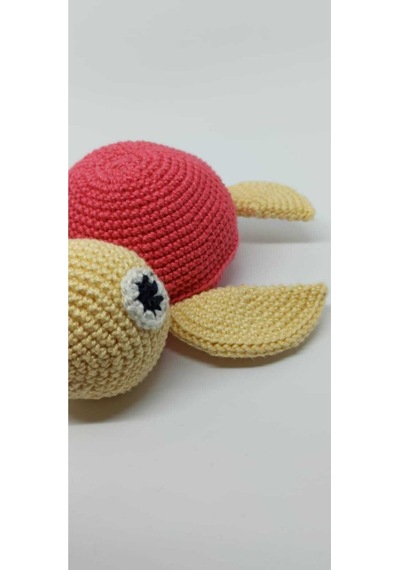 Amigurumi Sevimli Minik Kaplumbağa Pembe