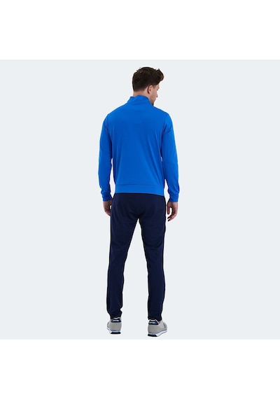 Slazenger RECOGNIZE Erkek Fermuarlı Dik Yaka Cepli Saks Mavi Eşofman Takımı