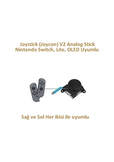 Nintendo Switch Ns Joystick Joycon V2 Analog Stick Siyah