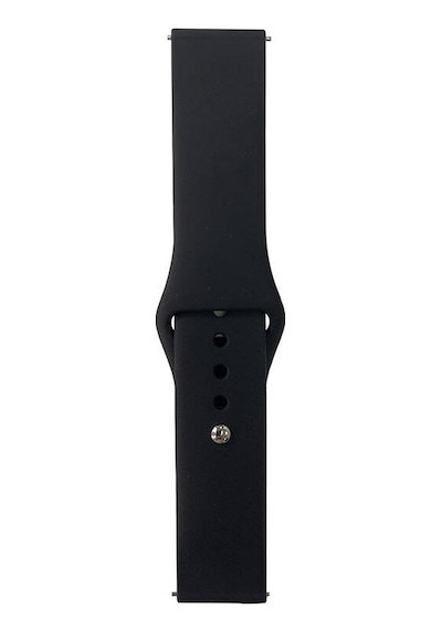 Galaxy   Uyumlu  Watch 42mm Band Serisi 20mm Klasik Kordon Silikon Strap Kayış-siyah
