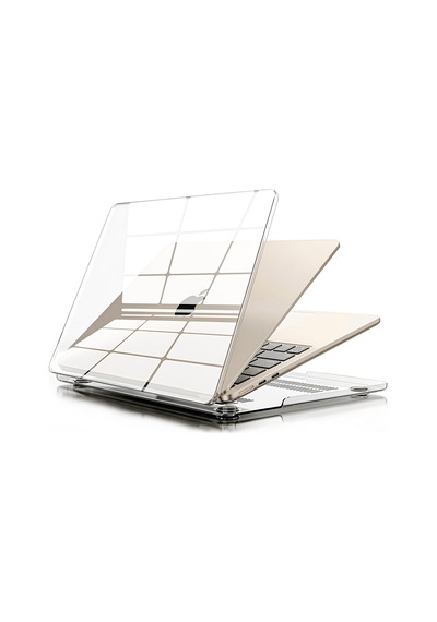 Macbook Air M5/m4/m3/m2 13.6 İnç İle Uyumlu Kılıf Şeffaf, 13.6 İnç Belirtilmemiş