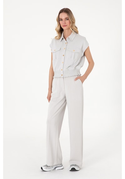 U.S. Polo Assn. Kadın Taş Modal Karışımlı Loose Fit Örme Pantolon 50308640-VR049