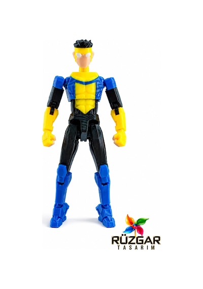 Invincible Mark Grayson Figür Dummy 13 Tüm Eklemleri Hareketli Robot Dummy Aksiyon Figür Oyuncak