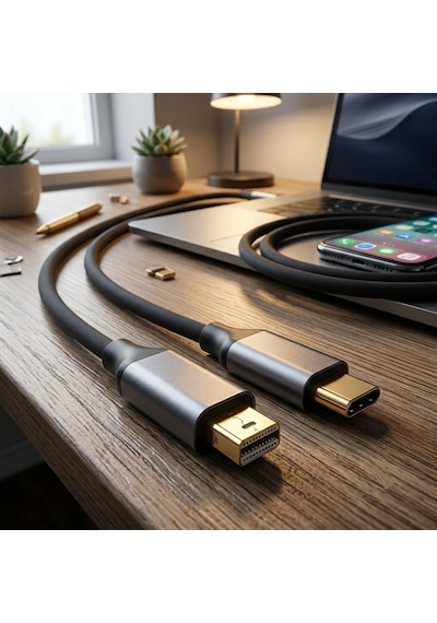 Daytona K-02 Type-C To Mini Display Port Görüntü Aktarım Kablosu