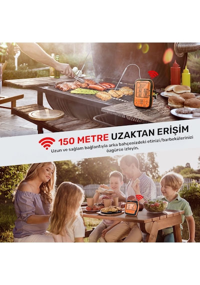 Thermopro Tp28c 2problu Zamanlayıcılı 150m Kablosuz Barbekü/mangal Profesyonel Pişirme Termometresi
