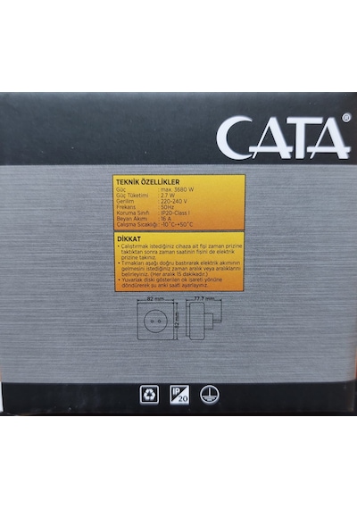 Cata CT-9180 Mekanik Zaman Ayarlı Timer Saati Priz