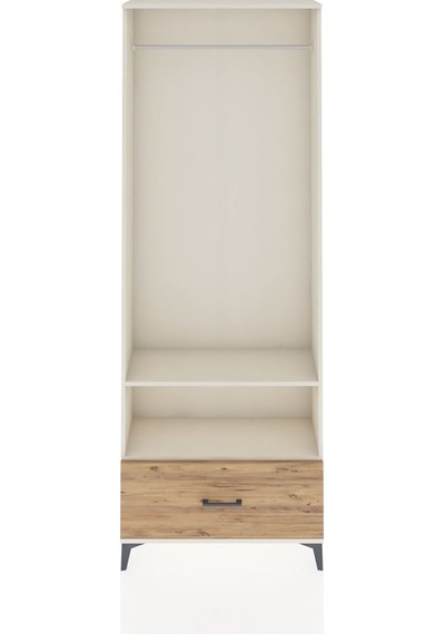 Arges Dolap Tek Raflı Tek Çekmeceli Tek Askılı 88x30x243 Aytaşı-çam Aytası