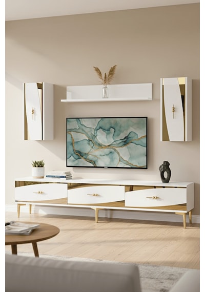 Tvr1813bg - Elips Tvr180 Ünitesi Takım Beyaz - Sılver 180cm Beyaz - Gold