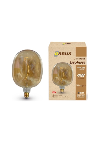 Dekoratif Led Ampul Amber 4w 350lm Dga170