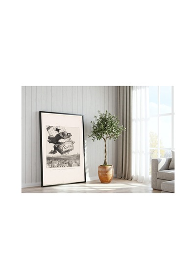 Anonim Daumier Nadar Fotoğrafı Sanata Yükseltiyor Çerçevesiz Poster 21x30 Cm A4 Geometrik Desen