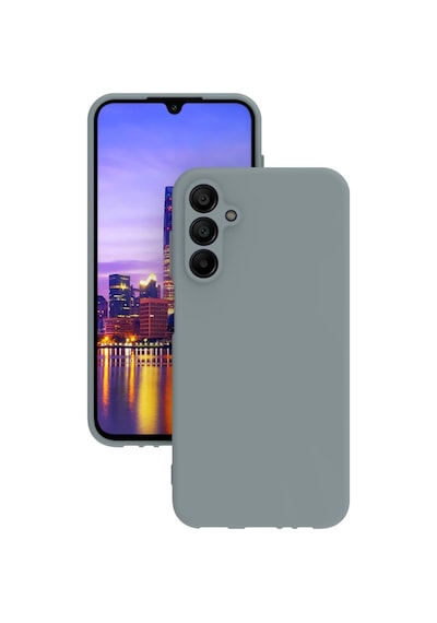 Samsung Uyumlu Galaxy A17 Kılıf Kamera Korumalı Silikon Rubber Arka Kapak Gri