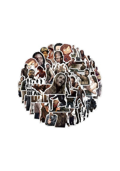 The Walking Dead Defter Suluk Laptop Notebook Tablet Telefon Kılıf Sticker Seti 1