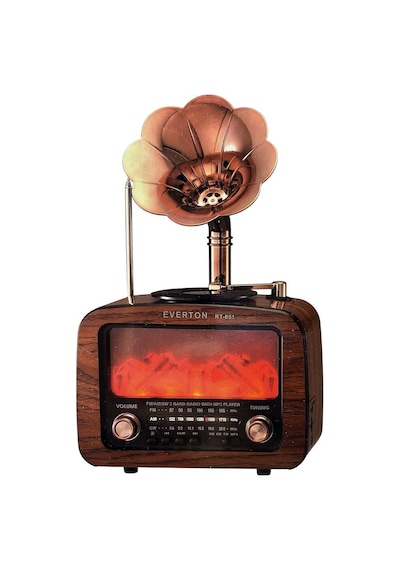 Şömineli Gramofonlu Radyo Rt-651 Evimdeyokyok