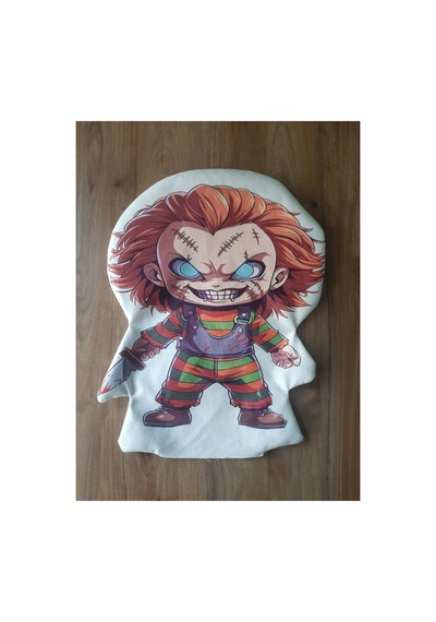 Ow Bag Katil Bebek Chuky Desenli Şekilli Tasarım Chibi Karakter Yastık Çok Renklı