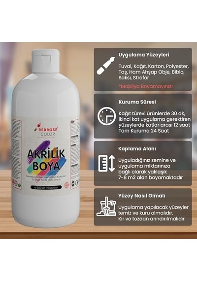 Lila Akrilik Boya 500gr
