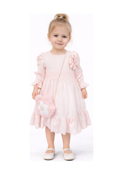 İrem Çocuk Giyim Kız Çocuk Güpürlü Balon Kol Model Bilekleri Lastikli Peluş Çantalı Pudra Renk Midi Boy Elbise Pudra İrem Çocuk Giyim Kız Çocuk Güpürlü Balon Kol Model Bilekleri Lastikli Peluş Çantalı Pudra Renk Midi Boy Elbise Pudra