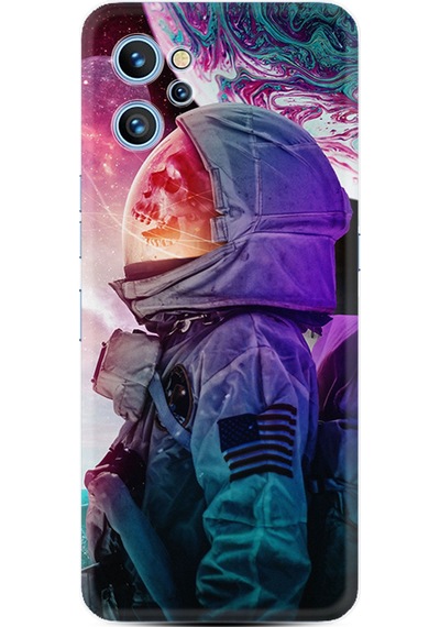 Reeder S19 Max Pro Kılıf Resimli Desenli Silikon Platinium Series İskelet Astronot 1892