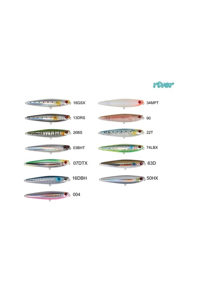 River Hippo Pen 90f 9cm 11.8g Popper Maket Balık