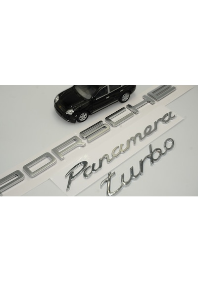 Porsche Panamera Turbo Bagaj 3M 3D Abs Yazı Logo Amblem Seti