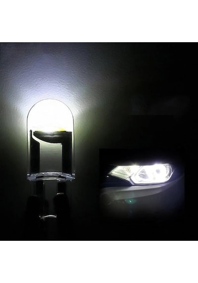 Seat Cordoba Plaka Parklar Için Cam Led T10 Beyaz Ampul 2 Adet