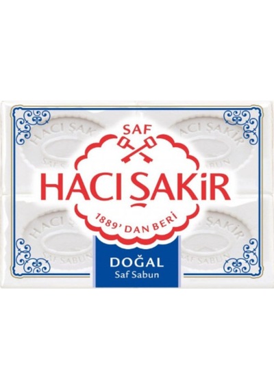 Hacı Şakir Kalıp Sabun 4'lü Doğal 600gr. X 6 Adet