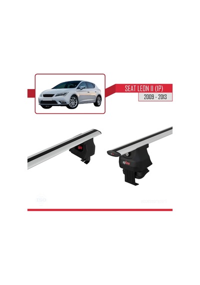 Seat Leon Iı 1p 2009-2013 Arası İle Uyumlu Ace-4 Ara Atkı Tavan Barı Gri