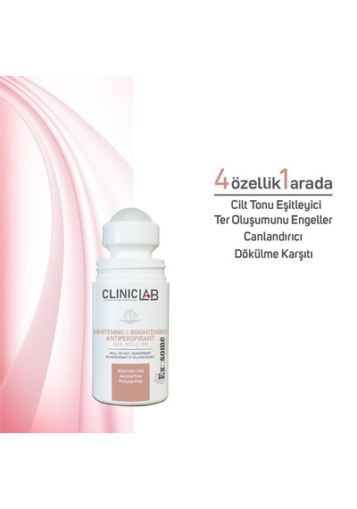 Cliniclab Beyazlatıcı Ve Aydınlatıcı Terleme Önleyici Roll-On Deodorant 50 ML