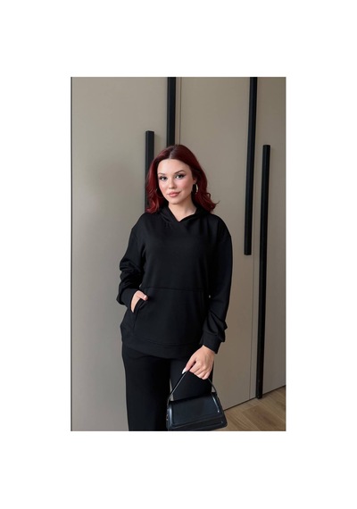 Modanida Kadın Siyah Modal Oysho Kumaş Oversize Kapüşonlu Kanguru Cepli Eşofman Takımı Rahat İkili Takım Siyah Siyah Modanida Kadın Siyah Modal Oysho Kumaş Oversize Kapüşonlu Kanguru Cepli Eşofman Takımı Rahat İkili Takım Siyah Siyah