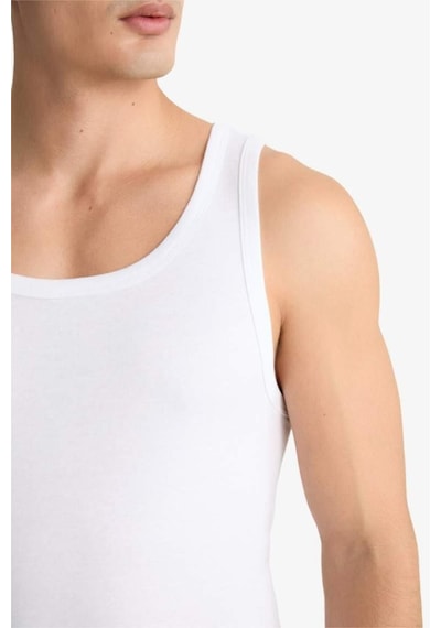 Defacto Slim Fit Dar Kesim Ribana 2li Atlet Y9056az25wnwt34 Beyaz