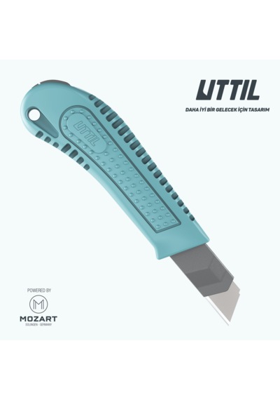 UTTIL Nmuk03 18 Mm Plastik Gövde, Çelik Kızak Maket Bıçağı