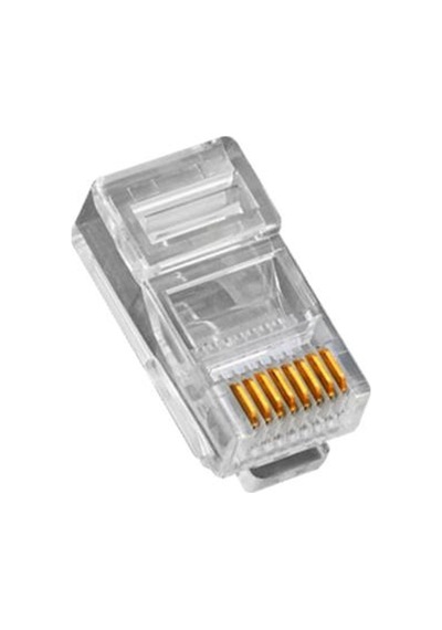 Mpc6u3ez Cat6 Plug U/utp Ezrj45 Yeni Nesil Altın Uç Konnektör 100 Lü Paket
