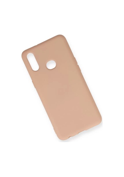 Newface Samsung Galaxy A10s Kılıf Nano İçi Kadife Silikon - Pudra
