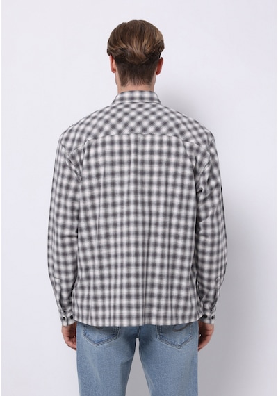 Colin's Colins Boxy Fıt Shirt Neck Kareli Erkek Gri Uzun Kol Gömlek Cl1075649 Q1.v1 Grc Gray Check Colin's Colins Boxy Fıt Shirt Neck Kareli Erkek Gri Uzun Kol Gömlek Cl1075649 Q1.v1 Grc Gray Check
