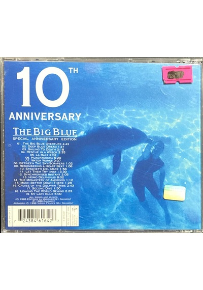 Plak Değildir Cd Dir Cd Eric Serra The Big Blue 10th Anniversar