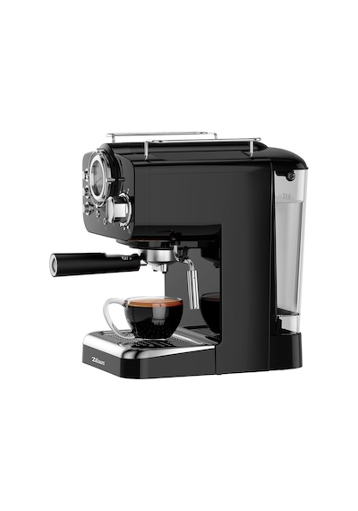 Zln2991 Retro Espresso Kahve Makinesi Espresso-cappiccino-latte 15 Bar Basınç Süt Köpürtücü 1.25l 1100w Siyah Çok Renkli