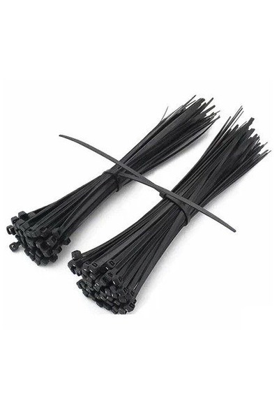 Siyah Cırt Plastik Kelepçe 20 Cm Kablo Bağı - 3.6 200mm 100 Adet