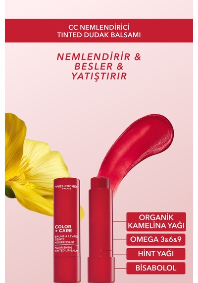 Yves Rocher Cc Nemlendirici Tinted Dudak Balsamı - Frambuaz