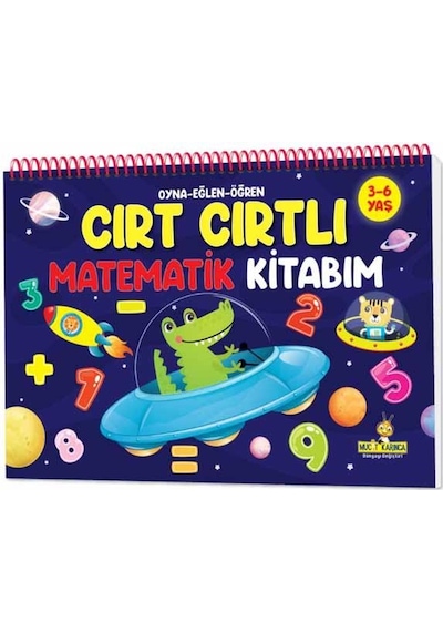 3-6 Yaş Cırt Cırtlı Matematik Kitabım Yükselen Zeka