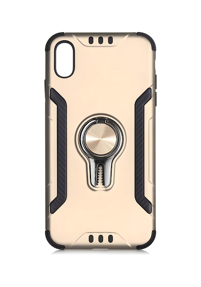 Apple Uyumlu iPhone Xs Max Kılıf Stand Olma Özellikli Araç Tutuculu Ko Ko Kılıf Gold