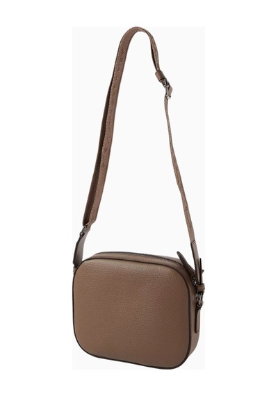 Stella Mccartney Studded Logo Gri Alter Mat Vegan Deri, Kamera Omuz Çantası