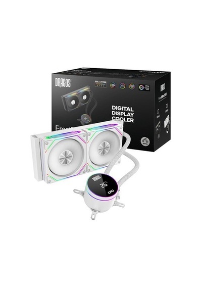 Dragos Frostbite 240 Intel-amd 240mm Isı Göstergeli Argb Beyaz Sıvı Soğutucu