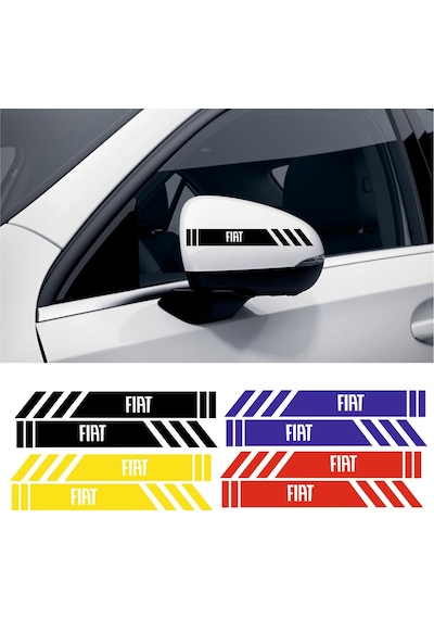 Fiat Penny Yan Dikiz Aynası Şerit Sticker Araca Özel