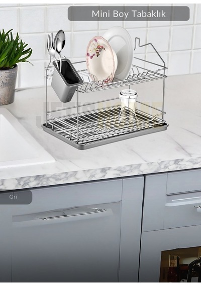 Jet's Home Mini Boy Bulas Iklık Tezgah U Stu Tabaklık Bpa Free Bulas Ik Sepeti Krom 23x33x25 Krom
