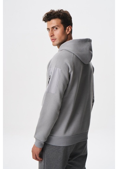 AR-MA Arma Erkek Regular Fit Koldan Cepli Kapşonlu Sweatshirt 001