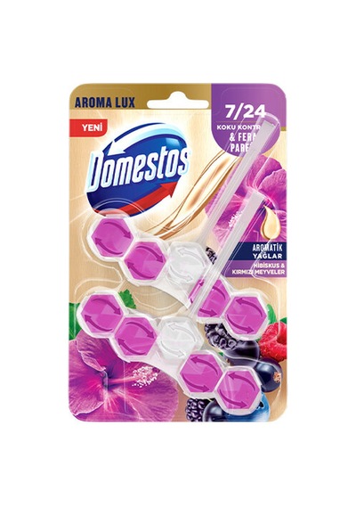 4 Adet Domestos Wc Blok Hibiskus Ve Kırmızı Meyveler Lux 2x5'li