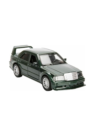 Mercedes-benz 190e Işıklı Sesli Metal 1:36 Çek-bırak Mekanizmalı Kapıları Açılabilir Oyuncak Araba Yeşil