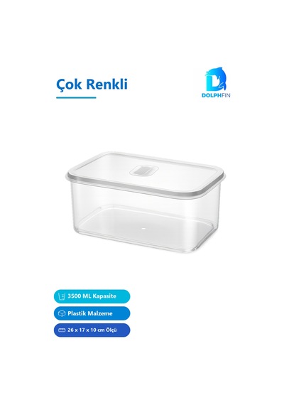 Mikro Saklama Kabı 3500 Ml Çok Renkli Plastik