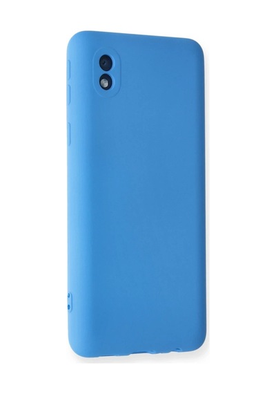 Samsung Galaxy A01 Core Kılıf Nano İçi Kadife Silikon - Mavi 0.2M-Çok Renkli