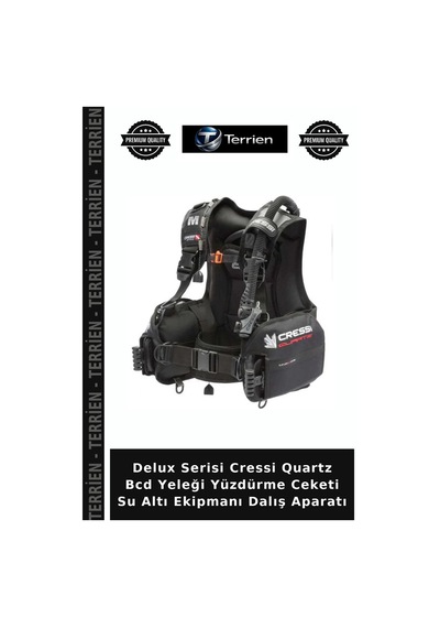 Delux Serisi Cressi Quartz Bcd Yeleği Yüzdürme Ceketi Su Altı Ekipmanı Dalış Aparatı Çok Renkli